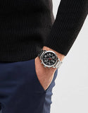 Tommy Hilfiger Jake Chronograph Black Dial Silver Steel Strap Watch for Men - 1791234 Authentic Buy Shop Now