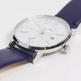 Tommy Hilfiger Jenna White Dial Blue Leather Strap Watch for Women - 1782072 Authentic Buy Shop Now