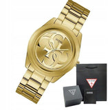 Guess G-Twist Gold Dial Gold Steel Strap Watch for Women - W1082L2 Authentic Buy Shop Now