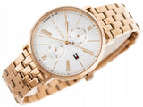 Tommy Hilfiger Jenna Quartz White Dial Rose Gold Steel Strap Watch for Women - 1782070 Authentic Buy Shop Now