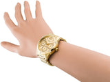 Guess Crystal Multifunction Gold Dial Gold Steel Strap Watch for Women - W0778L2 Authentic Buy Shop Now