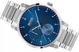 Hugo Boss Oxygen Chronograph Blue Dial Silver Steel Strap Watch for Men - 1513597 Authentic Buy Shop Now