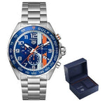 Tag Heuer Formula 1 Gulf Edition Chronograph Blue Dial Silver Steel Strap Watch for Men - CAZ101AT.BA0842 Authentic Buy Shop Now