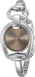 Gucci Horsebit Collection Quartz Brown Dial Silver Steel Strap Watch For Women - YA139501 Authentic Buy Shop Now