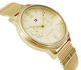 Tommy Hilfiger Blake Quartz Gold Dial Gold Mesh Bracelet Watch for Women - 1782302 Authentic Buy Shop Now