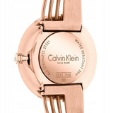 Calvin Klein Drift White Dial Rose Gold Steel Strap Watch for Women - K6S2N616 Authentic Buy Shop Now