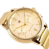 Tommy Hilfiger Blake Quartz Gold Dial Gold Mesh Bracelet Watch for Women - 1782302 Authentic Buy Shop Now