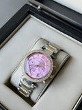 Michael Kors Parker Pink Dial Two Tone Steel Strap Watch for Women - MK6140 Authentic Buy Shop Now
