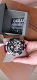 Guess Navigator Black Dial Black Rubber Strap Watch for Men - GW0264G1 Authentic Buy Shop Now