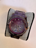 Guess Confetti Diamonds Purple Dial Purple Steel Strap Watch for Women - W0774L4 Authentic Buy Shop Now