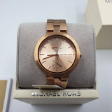 Michael Kors Garner Quartz Rose Gold Dial Rose Gold Steel Strap Watch For Women - MK6409 Authentic Buy Shop Now