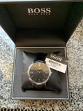 Hugo Boss Jackson Black Dial Black Leather Strap Watch for Men - 1513369 Authentic Buy Shop Now
