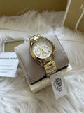 Michael Kors Lexington Quartz Gold Dial Gold Steel Strap Watch For Women - MK6267 Authentic Buy Shop Now