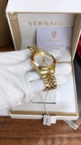 Versace Hellenyium Analog White Dial Gold Steel Strap Watch for Men - VEVK00720 Authentic Buy Shop Now