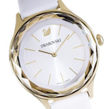 Swarovski Octea Nova Quartz White Dial White Leather Strap Watch for Women - 5295337 Authentic Buy Shop Now