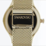 Swarovski Octea Nova Silver Dial Gold Mesh Bracelet Watch for Women - 5430417 Authentic Buy Shop Now