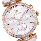 Swarovski Era Journey Silver Dial White Leather Strap Watch for Women - 5295369 Authentic Buy Shop Now
