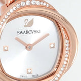 Swarovski Crystal Flower Silver Dial Rose Gold Steel Strap Watch for Women - 5547626 Authentic Buy Shop Now
