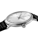 Calvin Klein Surround Silver Dial Black Leather Strap Watch for Men - K3W211C6 Authentic Buy Shop Now