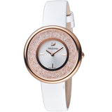 Swarovski Crystalline Pure White Dial White Leather Strap Watch for Women - 5376083 Authentic Buy Shop Now