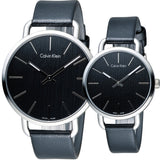 Calvin Klein Even Black Dial Black Leather Strap Watch for Women - K7B211C1 Authentic Buy Shop Now