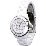Chanel J12 Diamonds Ceramic White Dial White Steel Strap Watch for Women - J12 H1628 Authentic Buy Shop Now