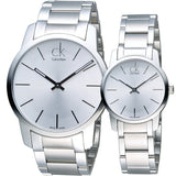 Calvin Klein City Silver Dial Silver Steel Strap Watch for Women - K2G23126 Authentic Buy Shop Now