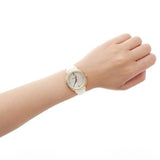 Michael Kors Cinthia Mother of Pearl Dial White Leather Strap Watch for Women - MK2662 Authentic Buy Shop Now
