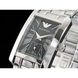 Emporio Armani Classic Black Dial Silver Stainless Steel Watch For Women - AR0157 Authentic Buy Shop Now
