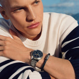 Tommy Hilfiger Lars Chronograph Black Dial Black Leather Strap Watch For Men - 1792062 Authentic Buy Shop Now