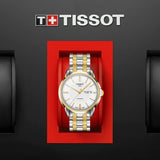 Tissot T Classic Automatics III White Dial Two Tone Steel Strap Watch For Men - T065.430.22.031.00 Authentic Buy Shop Now