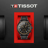 Tissot Chrono XL Vintage Chronograph Black Dial Black Leather Strap Watch For Men - T116.617.36.052.02 Authentic Buy Shop Now
