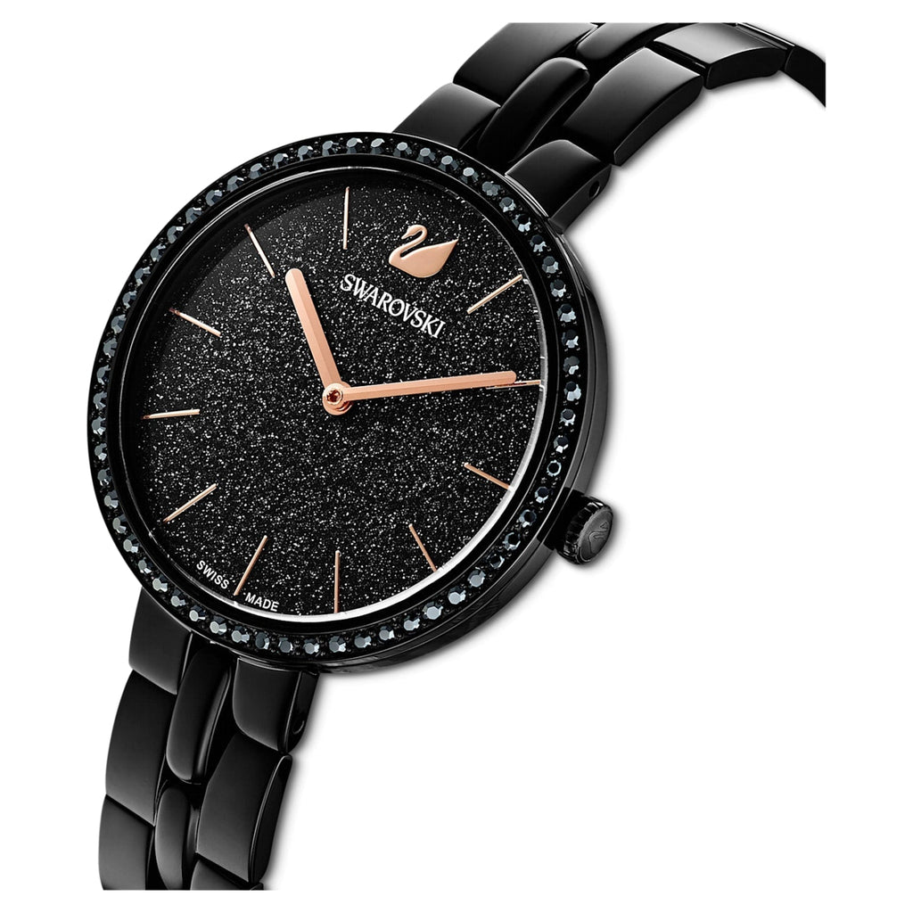 Swarovski Cosmopolitan PVD Black Dial Black Steel Strap Watch for Women - 5547646 Authentic Buy Shop Now