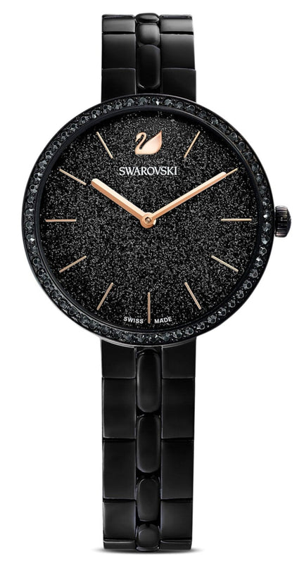 Swarovski Cosmopolitan PVD Black Dial Black Steel Strap Watch for Women - 5547646 Authentic Buy Shop Now