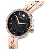 Swarovski Cosmopolitan Black Dial Rose Gold Steel Strap Watch for Women - 5517797 Authentic Buy Shop Now