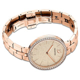 Swarovski Cosmopolitan Diamond Powder Gold Dial Rose Gold Steel Strap Watch for Women - 5517800 Authentic Buy Shop Now