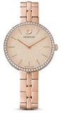 Swarovski Cosmopolitan Diamond Powder Gold Dial Rose Gold Steel Strap Watch for Women - 5517800 Authentic Buy Shop Now