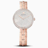 Swarovski Cosmopolitan Diamond Powder Silver Dial Rose Gold Steel Strap Watch for Women - 5517803 Authentic Buy Shop Now