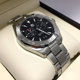 Tag Heuer Aquaracer Quartz Black Dial Silver Steel Strap Watch for Men - WAY111Z.BA0928 Authentic Buy Shop Now