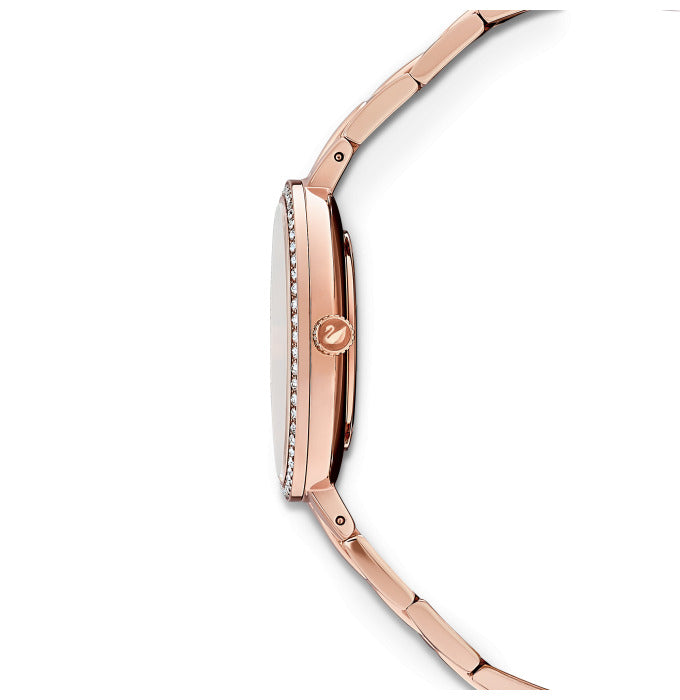 Swarovski Cosmopolitan Diamond Powder Silver Dial Rose Gold Steel Strap Watch for Women - 5517803 Authentic Buy Shop Now