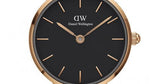 Daniel Wellington Classic Petite Pressed Ashfield Black Dial Black Mesh Bracelet Watch For Women - DW00100441 Authentic Buy Shop Now
