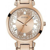 Guess Crystal Clear Rose Gold Dial Rose Gold Steel Strap Watch for Women - GW0470L3 Authentic Buy Shop Now