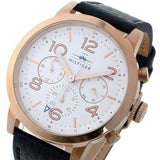 Tommy Hilfiger Jake Multifunction White Dial Black Leather Strap Watch for Men - 1791236 Authentic Buy Shop Now