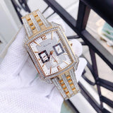Bulova Crystal Chronograph White Dial Two Tone Steel Strap Watch for Men - 98C109 Authentic Buy Shop Now