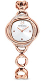 Swarovski Crystal Flower Silver Dial Rose Gold Steel Strap Watch for Women - 5547626 Authentic Buy Shop Now
