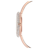 Swarovski Crystal Rose Silver Dial Rose Gold Steel Strap Watch for Women - 5484073