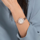 Swarovski Crystalline Bracelet White Dial Rose Gold Steel Strap Watch for Women - 5269250 Authentic Buy Shop Now