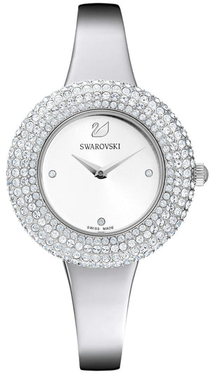 Swarovski Crystal Rose Silver Dial Silver Steel Strap Watch for Women - 5483853 Authentic Buy Shop Now