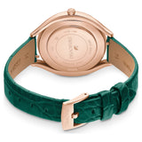 Swarovski Crystalline Aura Green Dial Green Leather Strap Watch for Women - 5644078 Authentic Buy Shop Now