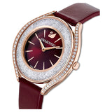 Swarovski Crystalline Aura Red Dial Red Leather Strap Watch for Women - 5558637 Authentic Buy Shop Now